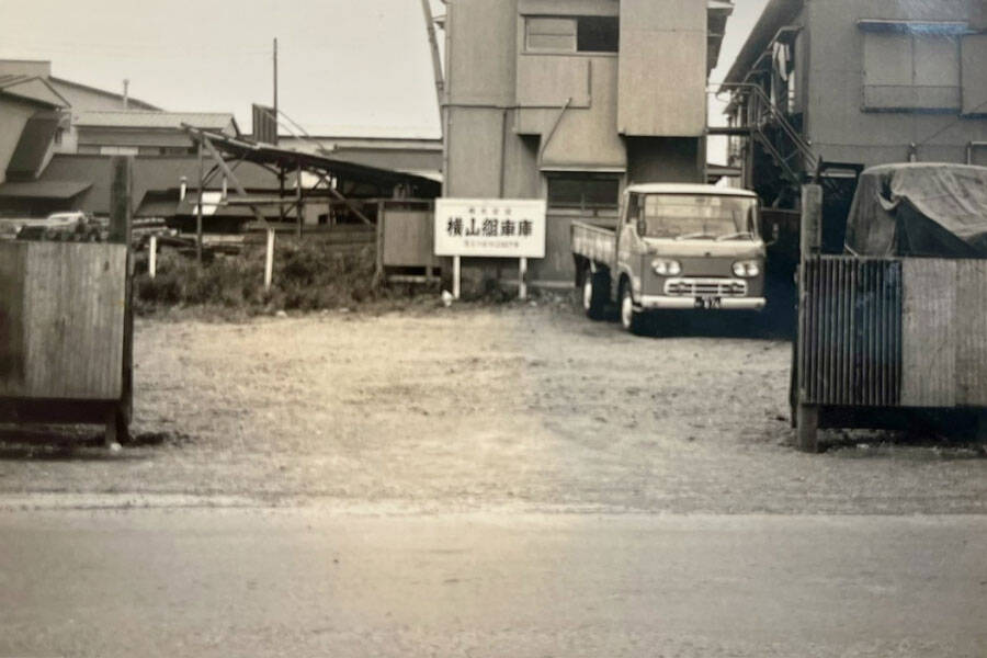 横山組車庫（当時の写真）