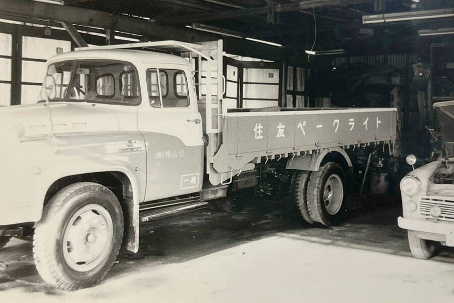 横山組のトラック（当時の写真）