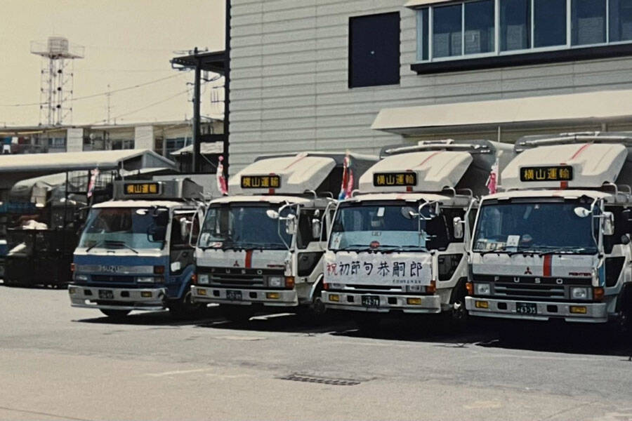 横山運輸のトラック（当時の写真）