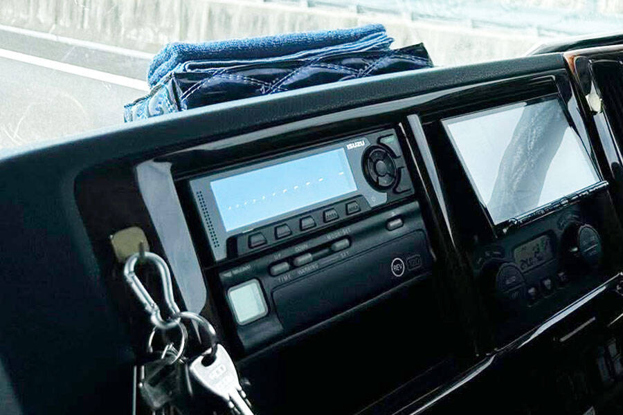 全車両に搭載されているデジタルタコグラフ（デジタコ）